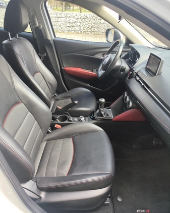 Mazda CX-3 cena 66900 przebieg: 169000, rok produkcji 2016 z Gołańcz małe 742